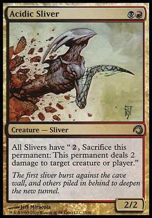 Acidic Sliver (Premium Deck Series: Slivers) Trading Card