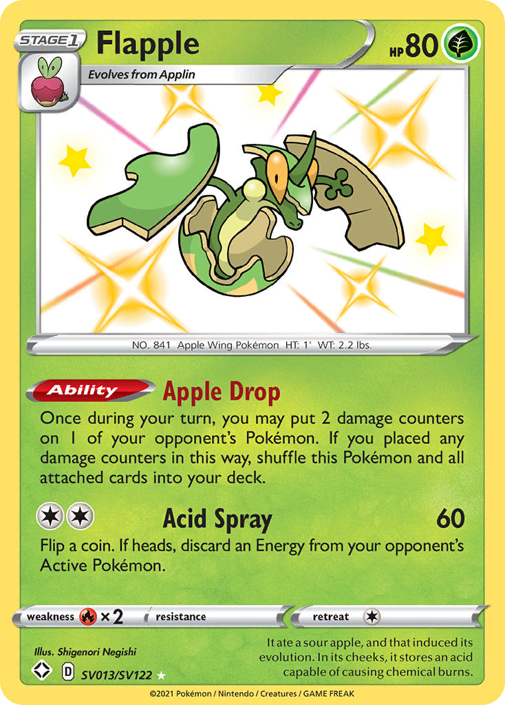 Flapple (SV013) - Shining Fates Shiny Vault Pokémon Card