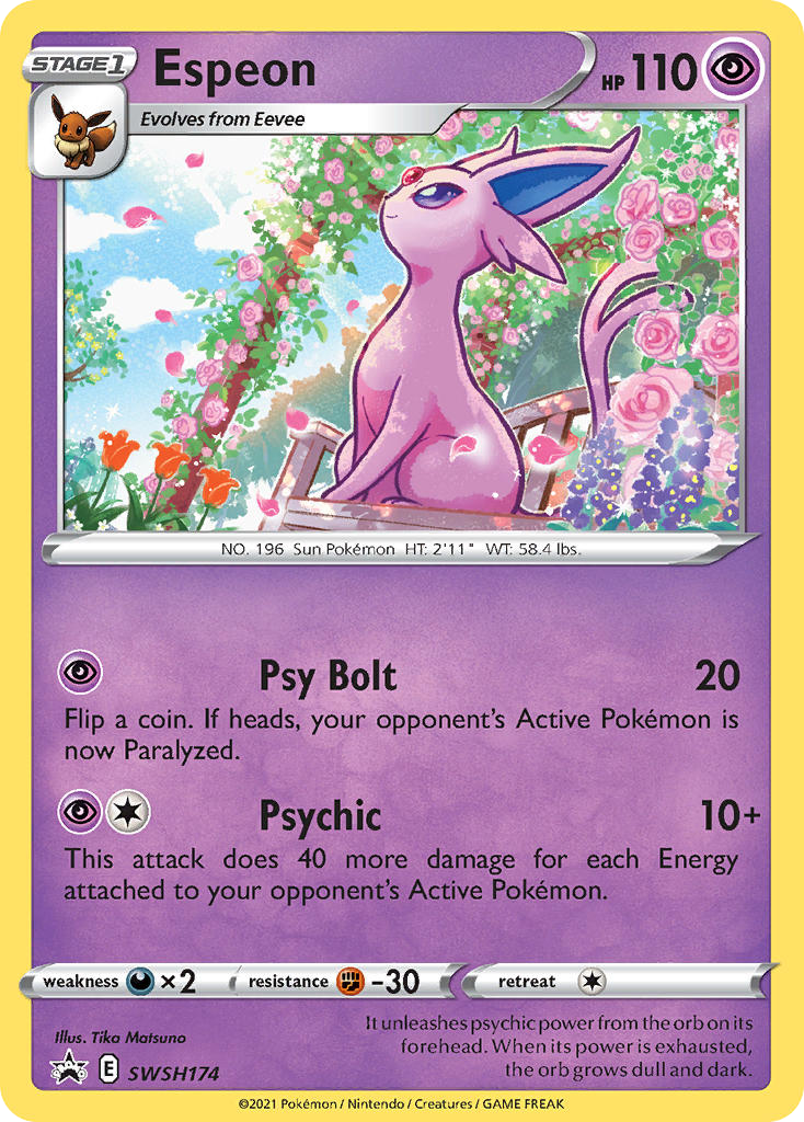 Espeon (SWSH174) - SWSH Black Star Promos Pokémon Card