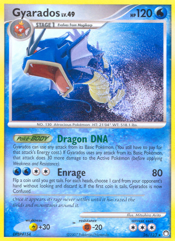 Gyarados (26/123) - Mysterious Treasures Pokémon Card