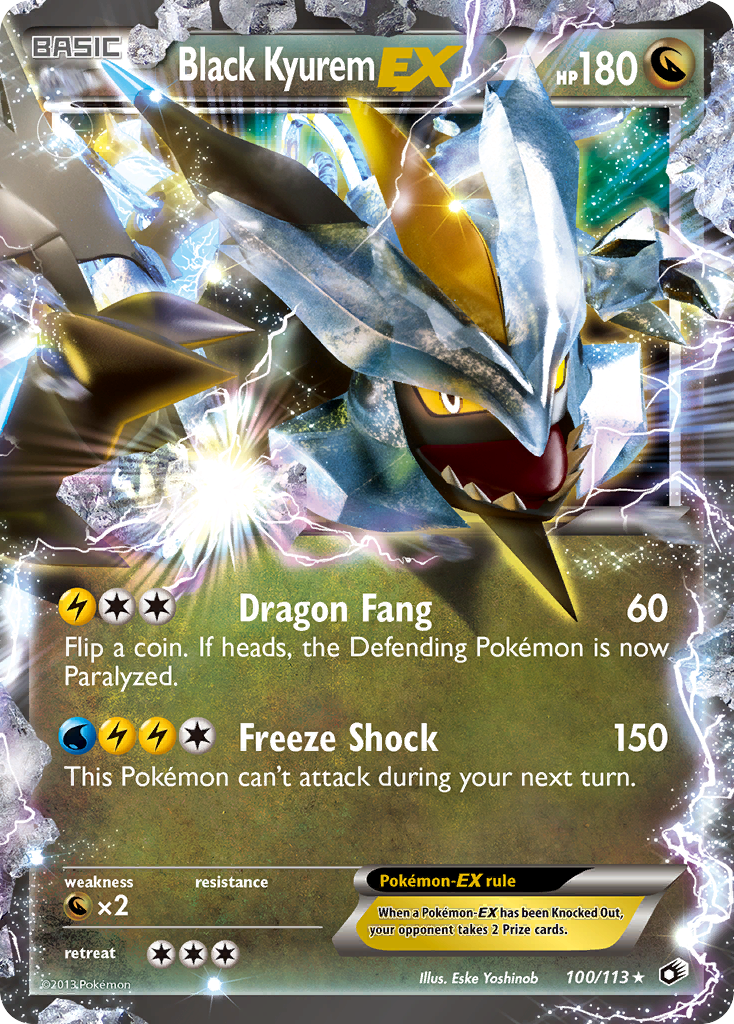 Black Kyurem EX (100/113) - Legendary Treasures Pokémon Card