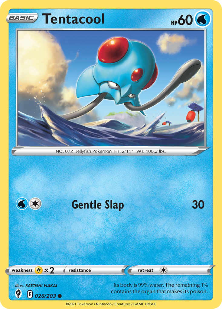 Tentacool (26/203) - Evolving Skies Pokémon Card