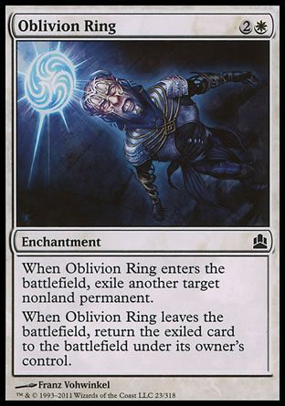 Oblivion Ring (MTG Commander) Trading Card