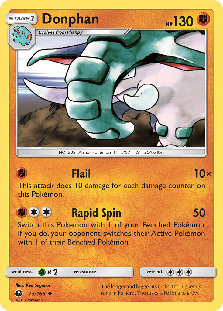 Donphan (73/168) - Celestial Storm Pokémon Card