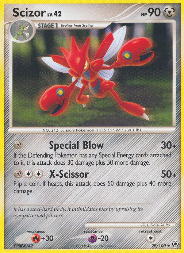 Scizor (29/100) - Majestic Dawn Pokémon Card