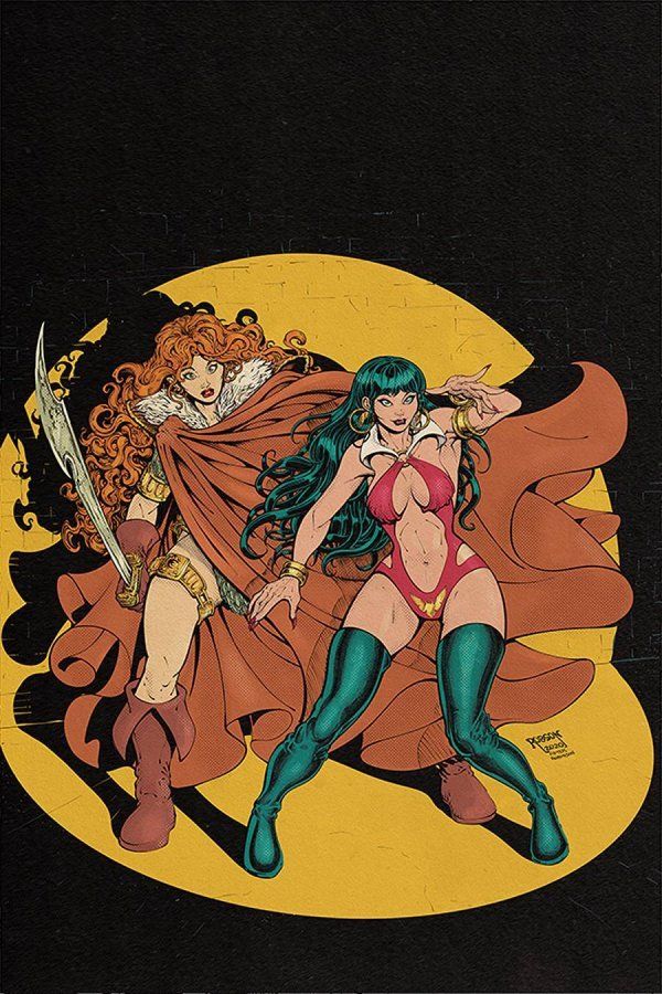 Vampirella/Red Sonja #12 (Robson Ltd Virgin Homage Cover)
