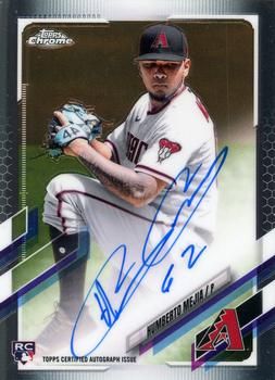 Humberto Mejia 2021 Topps Chrome - Rookie Autographs Baseball #RA-HM Sports Card