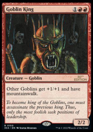 Goblin King (Magic 30th Anniversary Edition) Trading Card