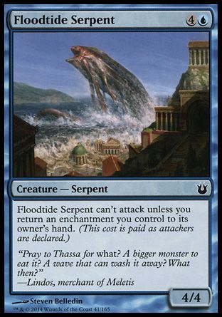 Floodtide Serpent (Born of the Gods) Trading Card