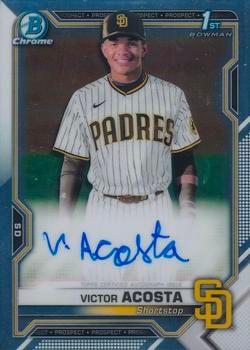 Victor Acosta 2021 Bowman Chrome - Prospect Autographs Baseball #CPA-VA Sports Card