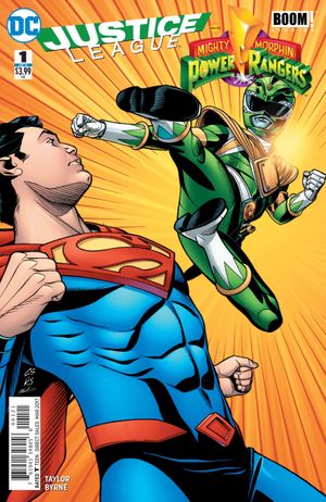 Justice League/Power Rangers #1 (Superman Green Ranger Variant Cover)