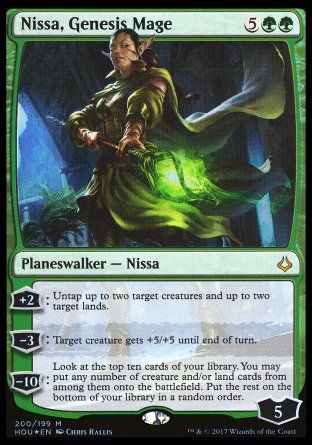 Nissa, Genesis Mage (Hour of Devastation) Trading Card