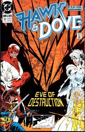 Hawk and Dove #10 FN 1990 Stock Image