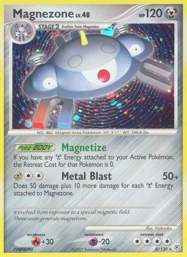 Magnezone (8/130) - Diamond & Pearl Pokémon Card