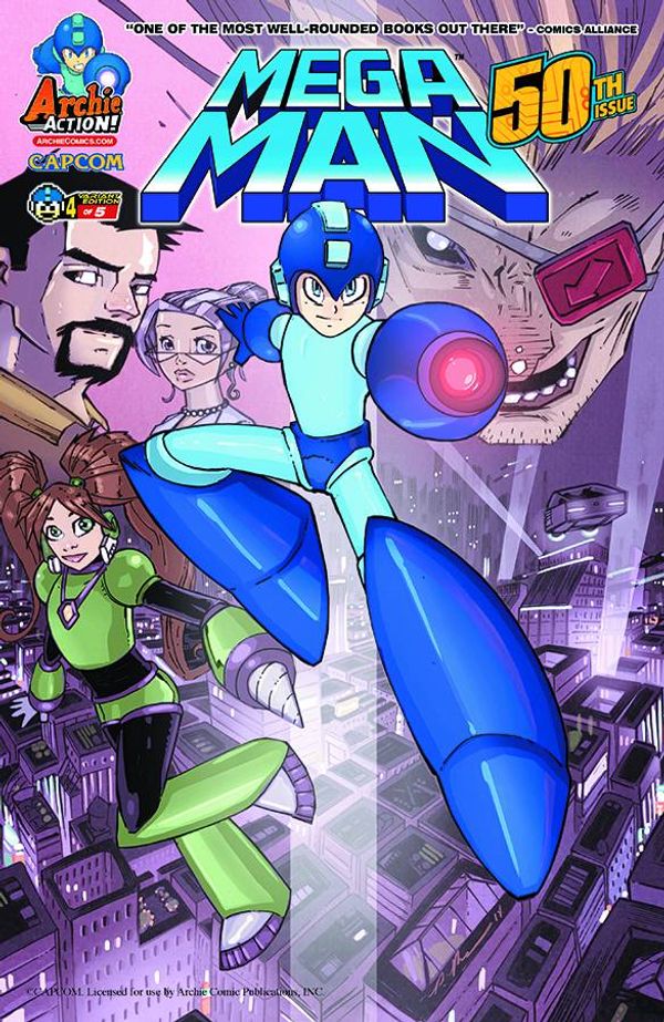Mega Man #50 (Patrick Thomas Parnell Variant Cover)