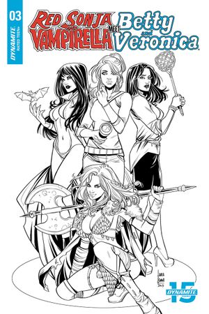 Red Sonja and Vampirella Meet Betty and Veronica  #3 (20 Copy Braga B&w Cover)