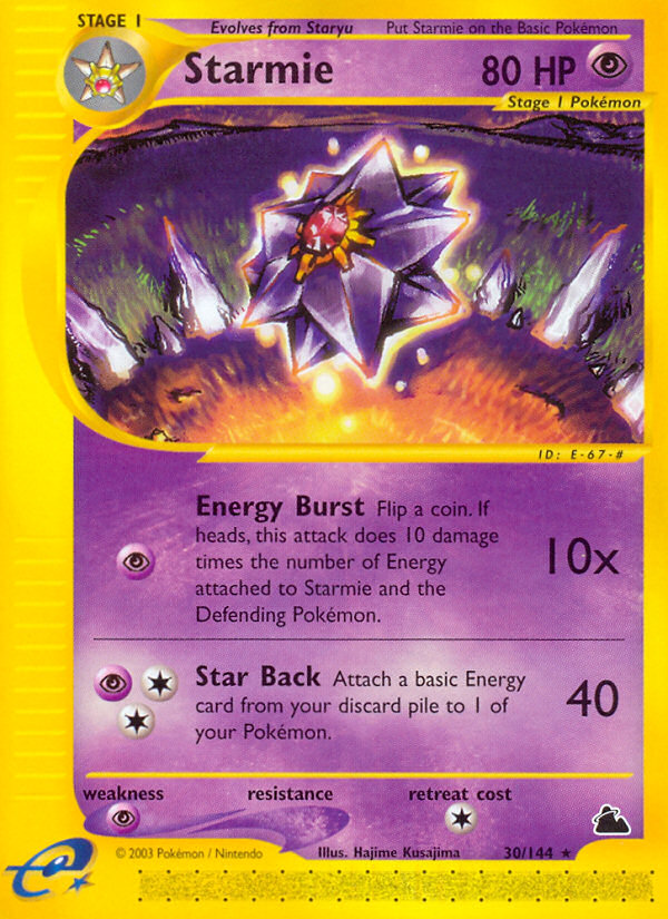 Starmie (30/144) - Skyridge Pokémon Card