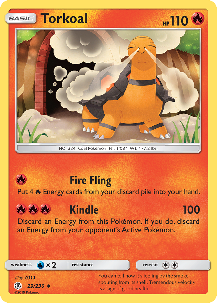 Torkoal (29/236) - Cosmic Eclipse Pokémon Card