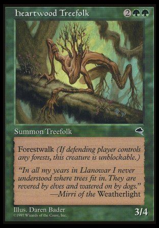 Heartwood Treefolk (Tempest) Trading Card