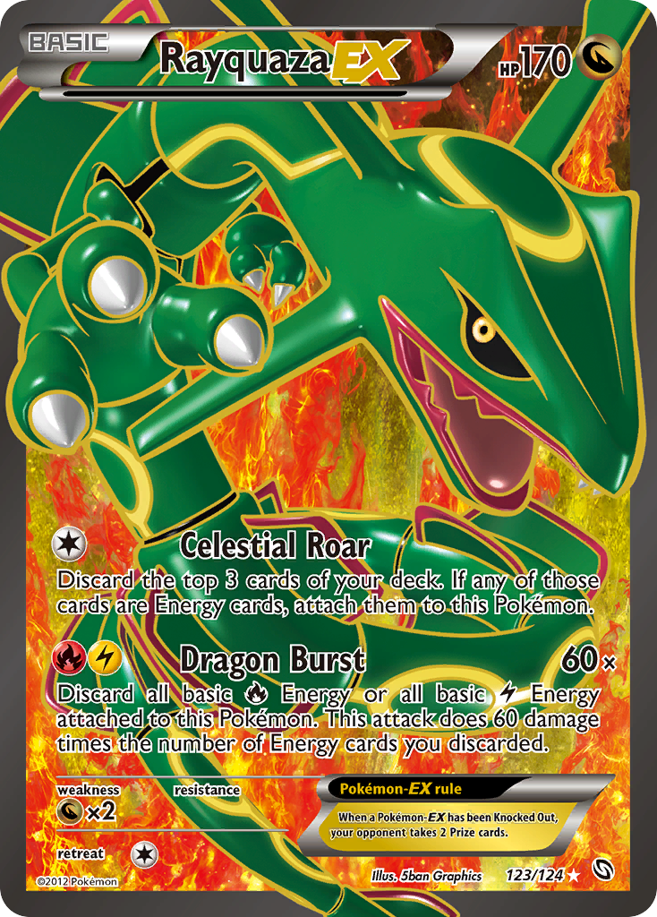 Rayquaza EX (123/124) - Dragons Exalted Pokémon Card