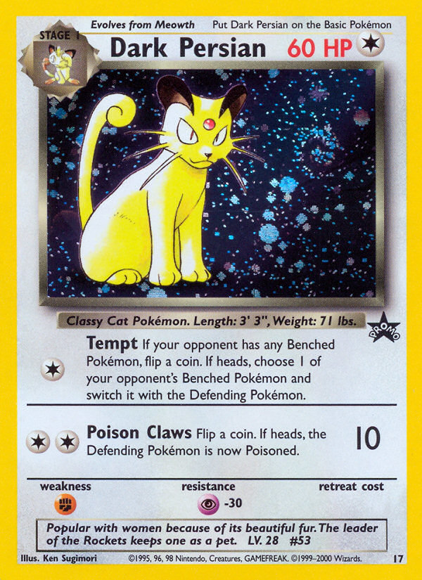 Dark Persian (17/53) - Wizards Black Star Promos Pokémon Card