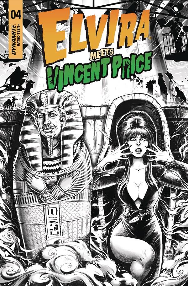 Elvira Meets Vincent Price #4 (Cover F 15 Copy Cover Samu B&w)