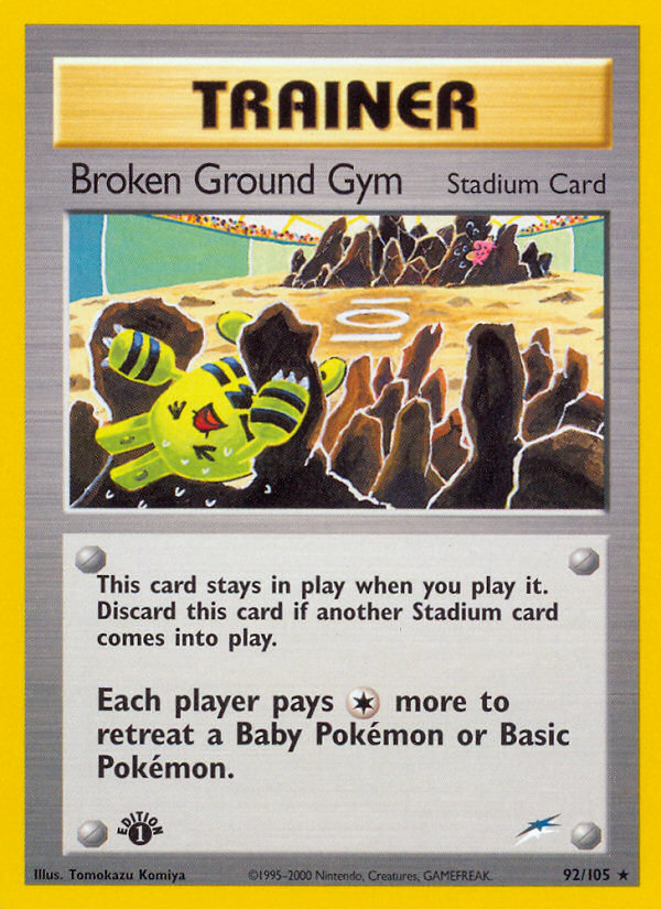 Broken Ground Gym (92/105) - Neo Destiny Pokémon Card