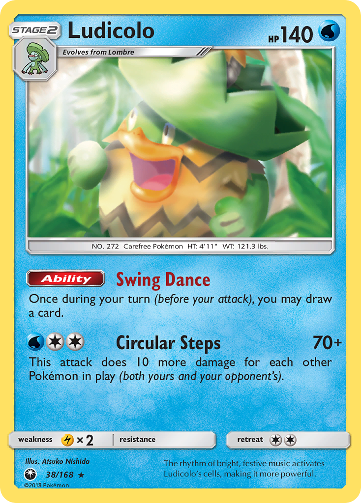 Ludicolo (38/168) - Celestial Storm Pokémon Card