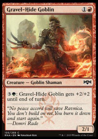 Gravel-Hide Goblin (Ravnica Allegiance) Trading Card