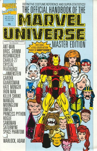 Official Handbook of the Marvel Universe Master Edition #15 Comic