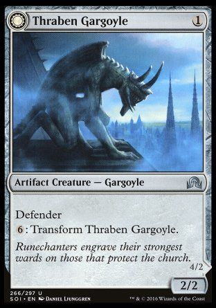 Thraben Gargoyle (Shadows over Innistrad) Trading Card