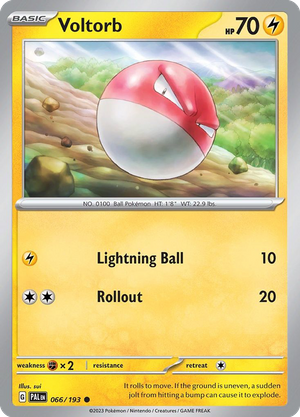 Voltorb (66/193) - Paldea Evolved (Reverse Holo)