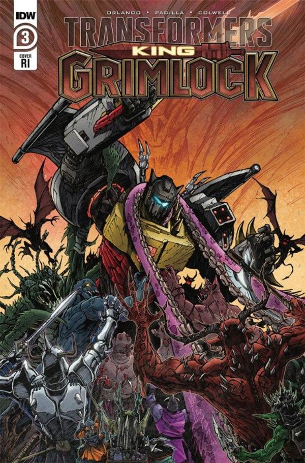 Transformers: King Grimlock #3 (Cover C 10 Copy Cover Wolf)