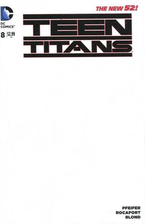 Teen Titans #8 (Blank Sketch Variant)