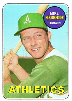 Mike Hershberger 1969 Topps #655 Sports Card