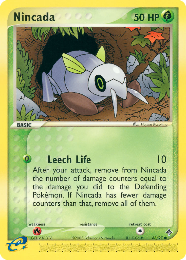 Nincada (68/97) - Dragon Pokémon Card