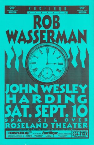 Rob Wasserman & John Wesley Harding Roseland Theater 1994