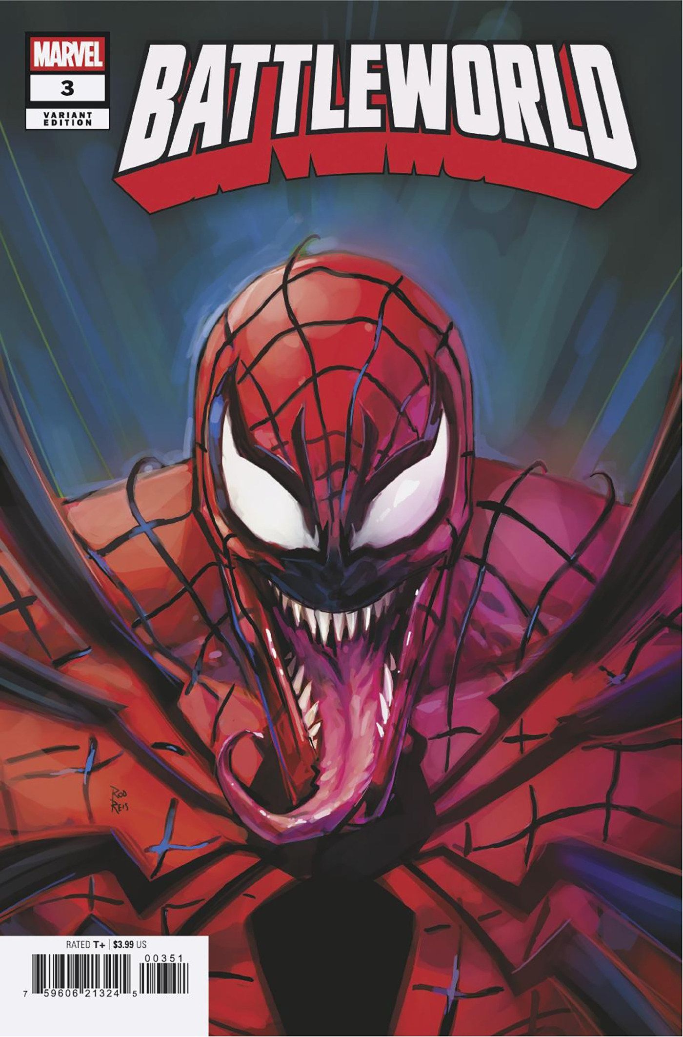 Battleworld #3 (Rod Reis Venom 252 Variant) Comic