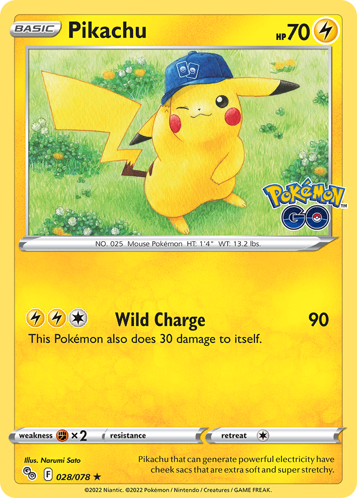 Pikachu (28/78) - Pokémon GO Pokémon Card