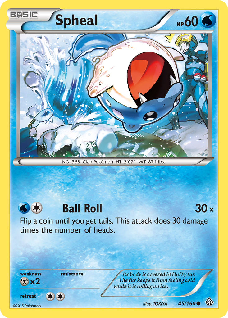 Spheal (45/160) - Primal Clash Pokémon Card