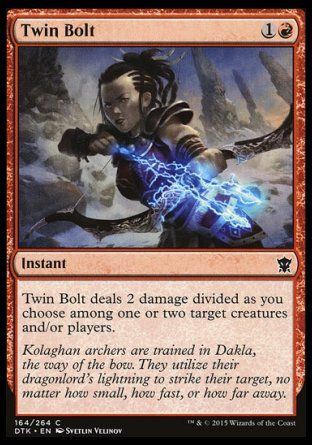 Twin Bolt (Dragons of Tarkir) Trading Card