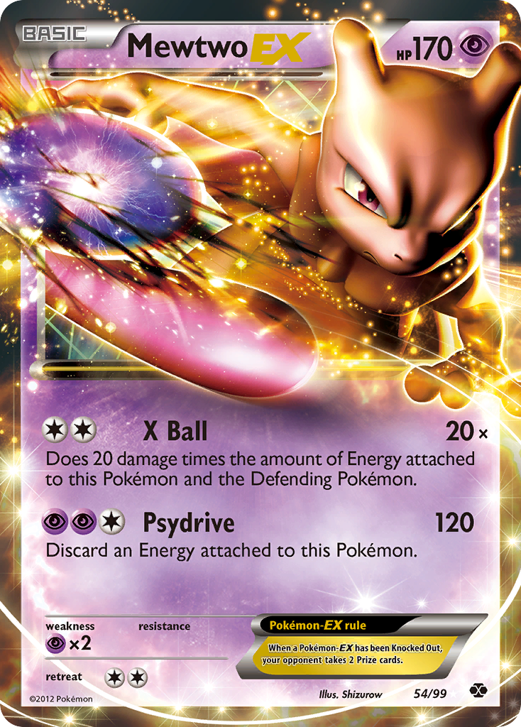 Mewtwo EX (54/99) - Next Destinies Pokémon Card