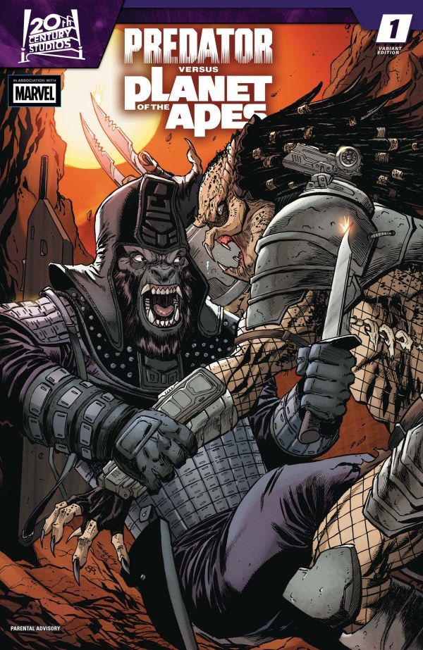 Predator vs. the Planet of the Apes #1 (Tim Seeley Variant) Comic