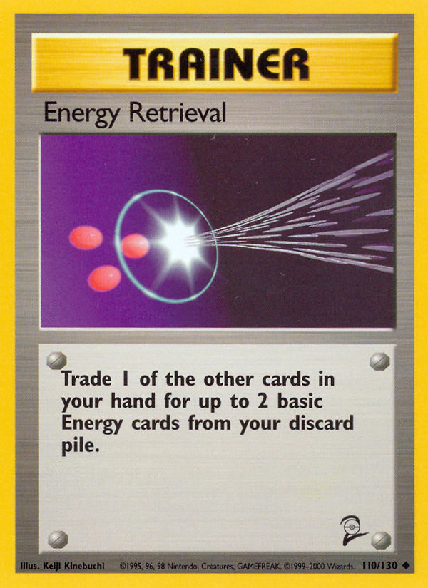 Energy Retrieval (110/130) - Base Set 2 Pokémon Card