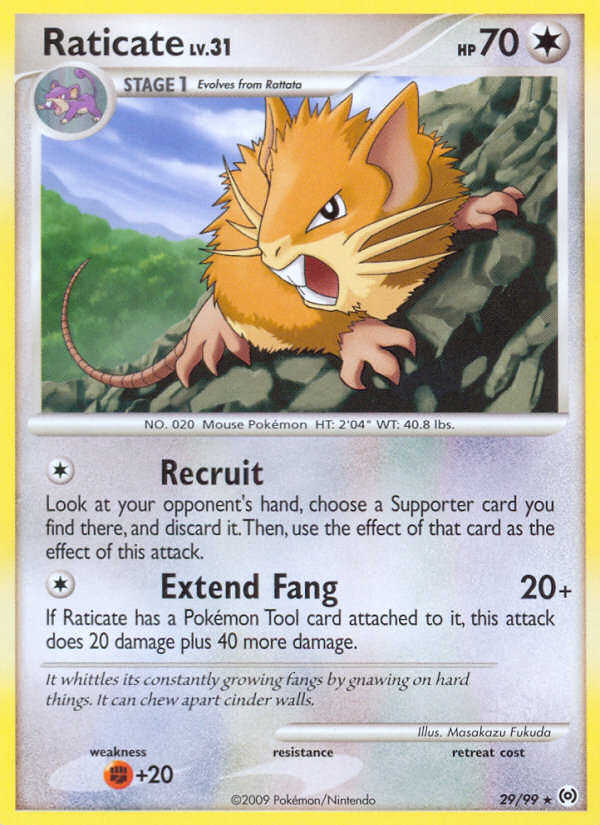 Raticate (29/99) - Arceus Pokémon Card