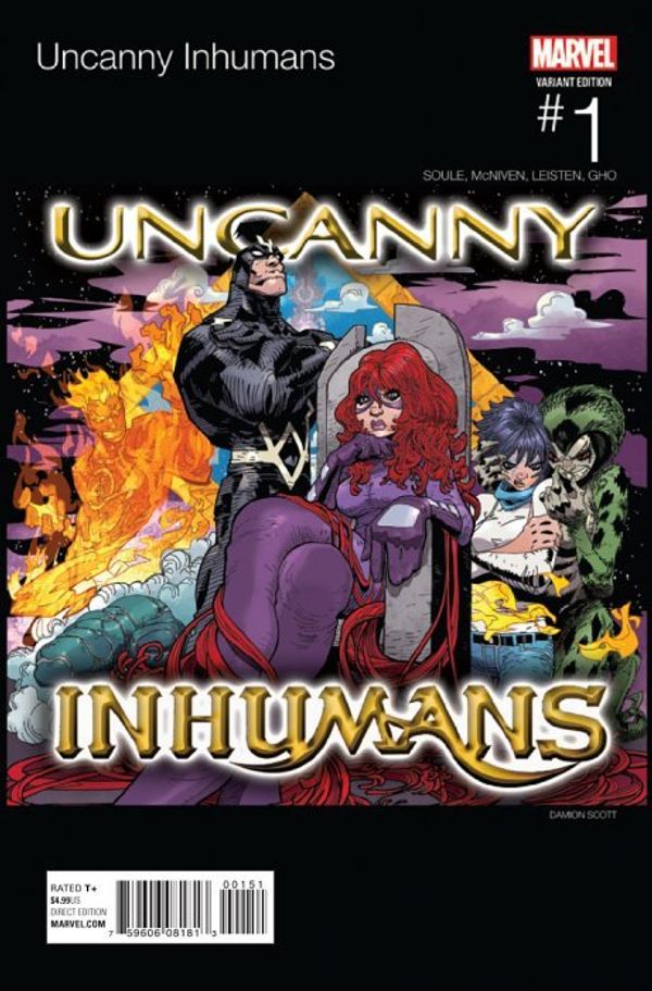 Uncanny Inhumans #1 (Scott Hip Hop Variant)