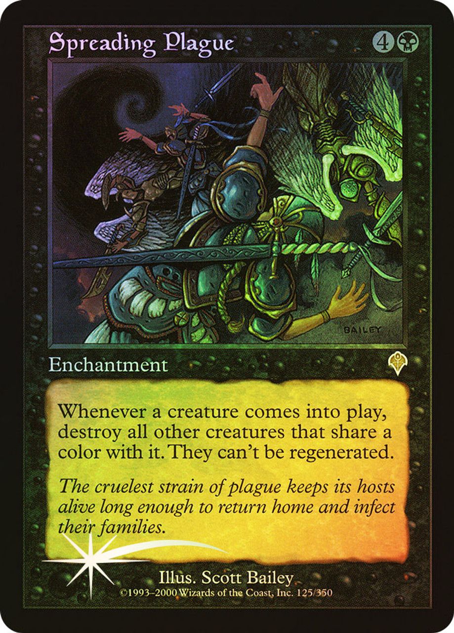 Spreading Plague (Invasion - Foil) Trading Card