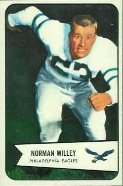 Norm Willey 1954 Bowman #21 Sports Card