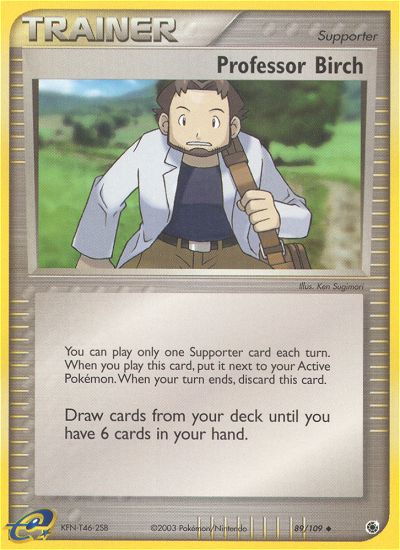 Professor Birch (Trainer: Supporter) (89/109) - Ruby & Sapphire Pokémon Card