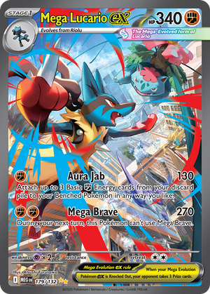 Mega Lucario ex (179/132) - Mega Evolution